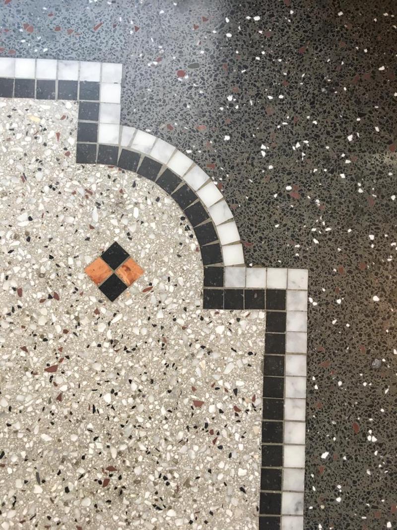 Terrazzo-Oberfläche mit individueller Struktur